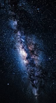 Vast milky way galaxy in deep space photo