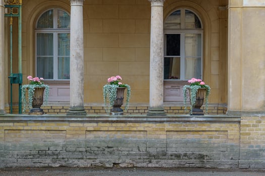 A building with columns photo