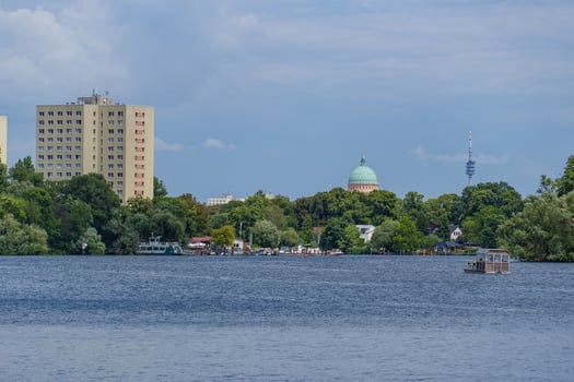 skyline of potsdam in germany photo