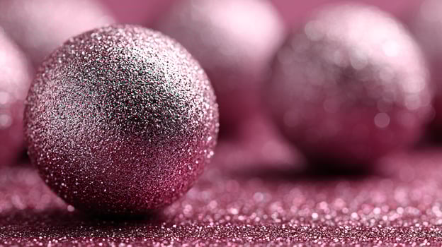 Sparkling Pink Glittery Background for a Joyful Holiday Season photo