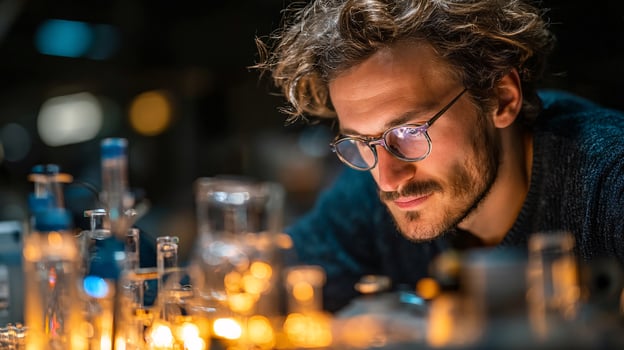 Researcher Conducting Experiments on Innovative Green Hydrogen Storage Prototype photo