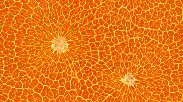 Close-up of vibrant orange citrus fruit texture. Fresh and juicy food background. Seamless tile. photo