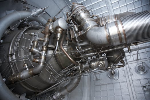 Rocket engine exposed photo