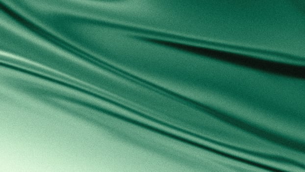 Grainy Clothing Luxurious green silk fabric with elegant draping and subtle shadows background photo