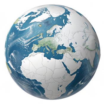 The earth is shown in this image photo