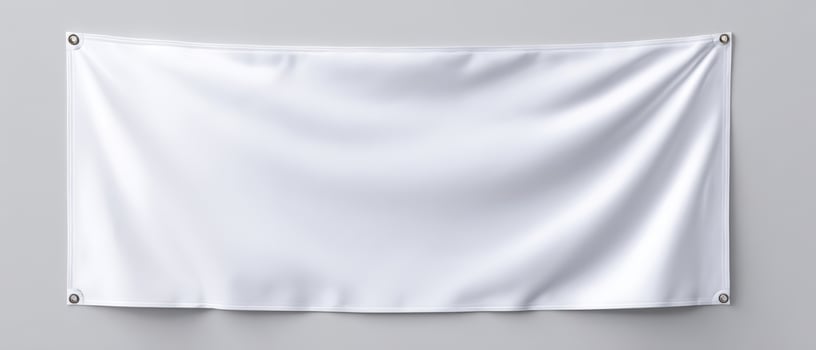 The versatile blank white banner for customizable graphic design projects. photo