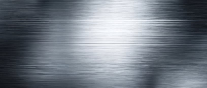 The metallic surface showcasing a beautifully brushed texture and reflective qualities. photo