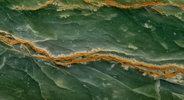 Close view of raw green jade with uneven texture and deep color, perfect for luxury nature themes, posters, or surface mockups. photo