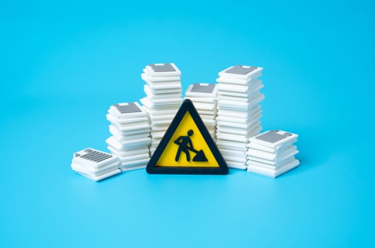 Bureaucratic work. Working with documents. Routine tasks. Long approval chains. Office fatigue. Delays in processes. Formality overload. Time consuming paperwork. Administrative complexity. photo