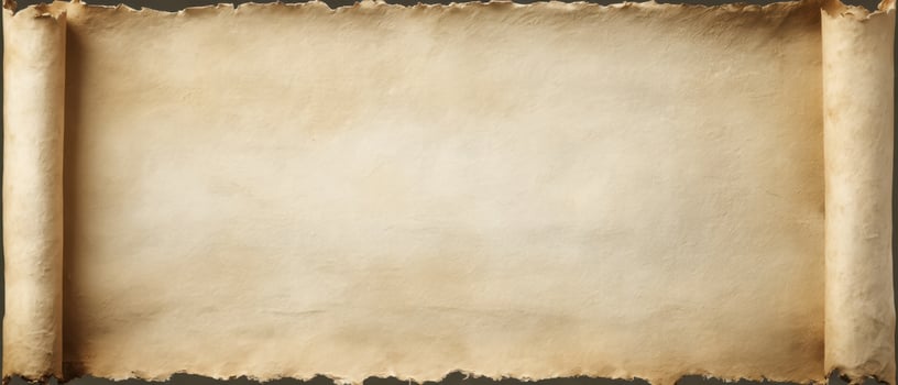 The ancient parchment scroll on a textured vintage background. photo