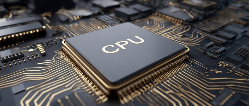 The CPU Centralizing Advanced Technology on a Modern Circuit Board photo