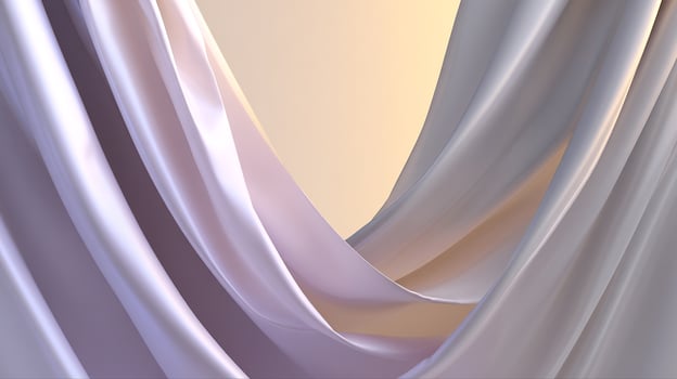 Elegant draped fabric with subtle gradient colors and textures photo
