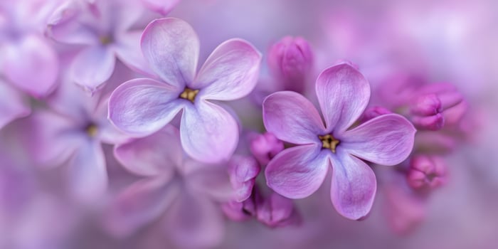 The Beautiful Lilac Flowers in Soft Purple Hues Celebrating Spring's Arrival photo