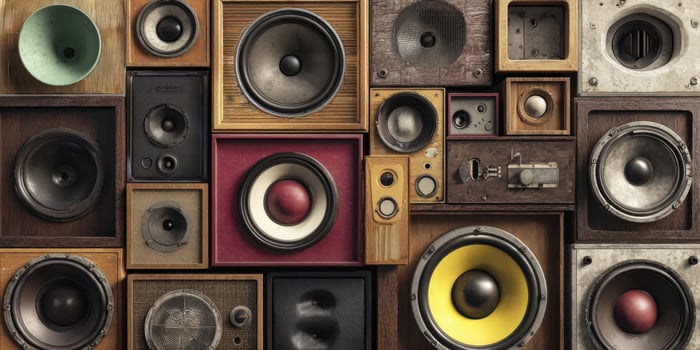 The Vintage Speaker Collection Showcasing Timeless Audio Design and Aesthetics photo