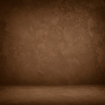 Worn Chocolate Cement Wall Background with Uneven Matte Texture and Light Grunge Noise Effect photo