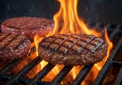 Sizzling Burgers on the Grill photo