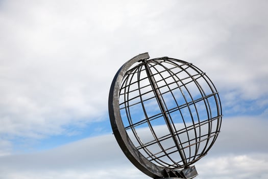 North Cape globe monument in Norway1 photo