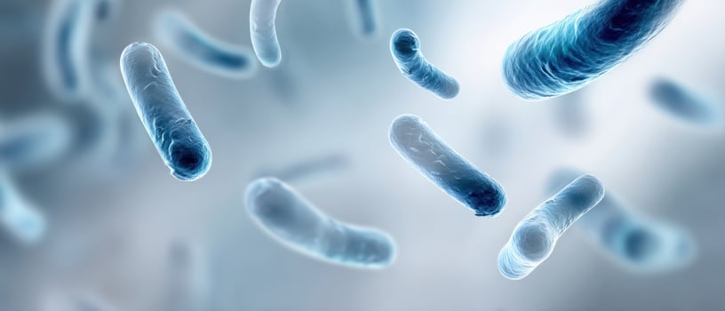 The Close-Up View of Bacteria in a Microscopic World photo