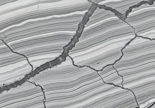 Grayscale Marble with Organic Crack Patterns photo