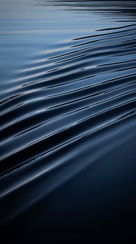 Ripples on Dark Water Capturing Calm Evening Serenity. photo