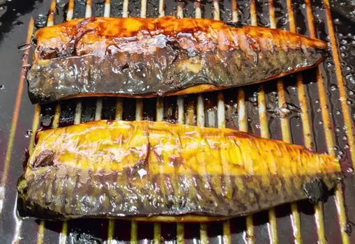 Grilled Mackerel with Teriyaki Glaze photo