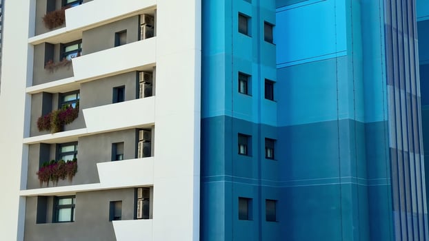 Modern Urban Residential Design Reflects Contemporary Aesthetics, Enhancing Community Living photo