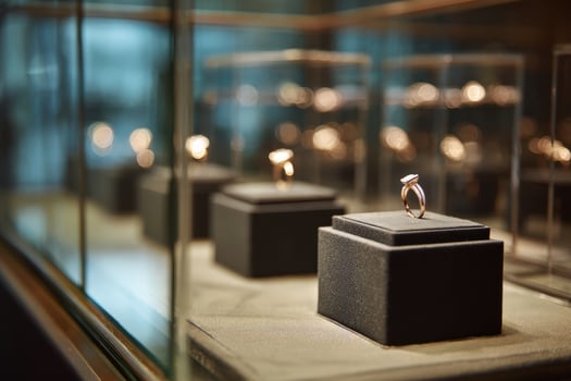 showcase of elegant jewelry pieces photo