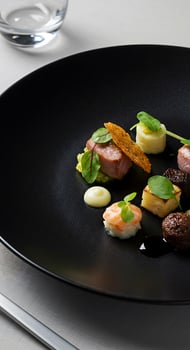A plate with food on it photo