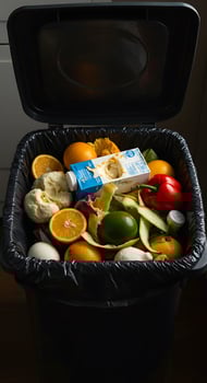 A black trash can photo