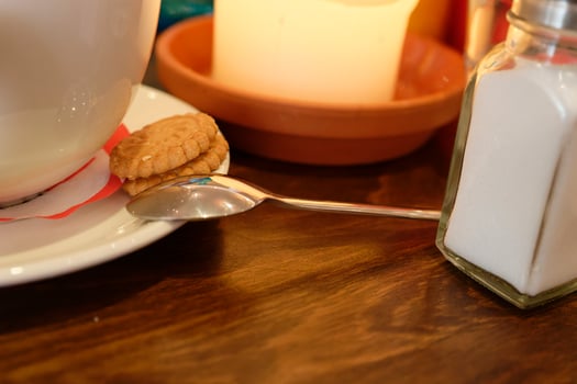 Cozy Tea Time with Cookie and Sugar photo