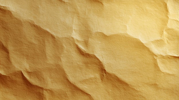 Crumpled brown paper showcasing texture and depth, perfect for background design and artistic projects photo