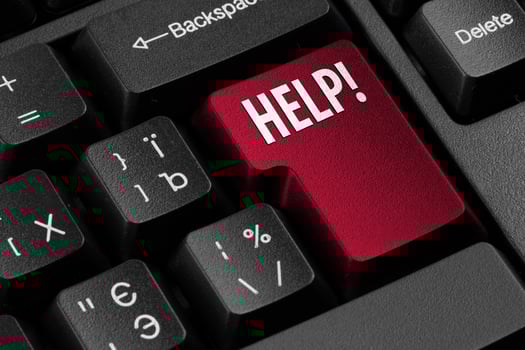 Computer Help key photo