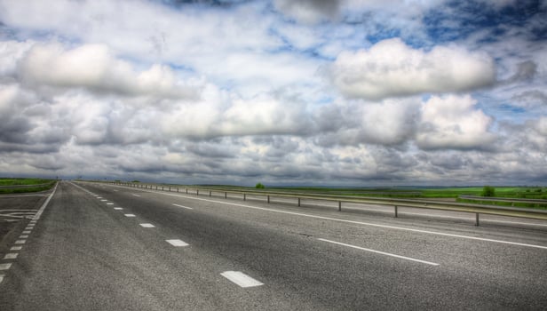 Highway with sky photo