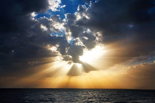 sunset sea summer photo