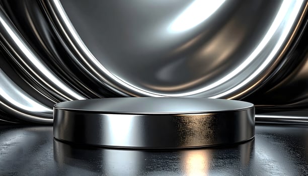 Metallic Stage for Product Display photo