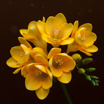 Freesia Elegance in Golden Bloom photo
