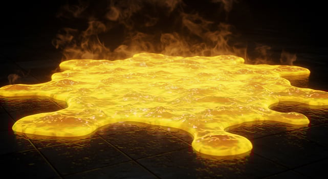 A yellow liquid is on the floor photo