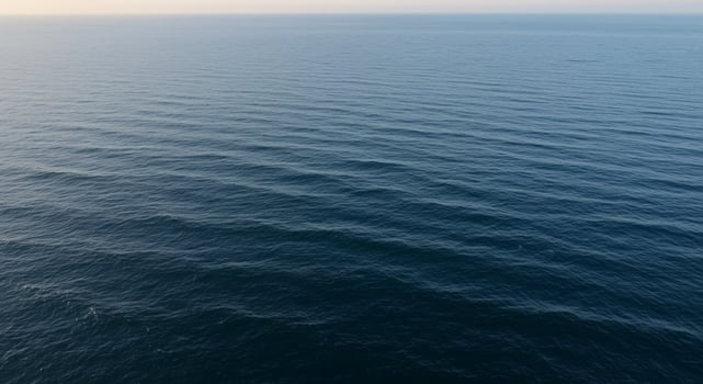 Calm Ocean Waves, Deep Blue Water, Tranquil Seascape photo