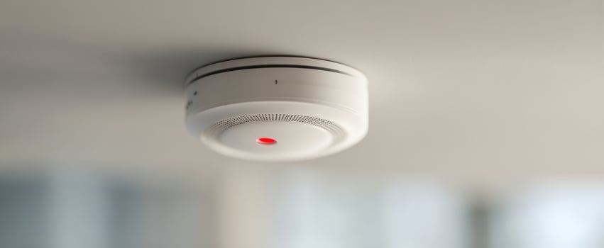 The smoke detector ensuring safety and security in modern home environments photo