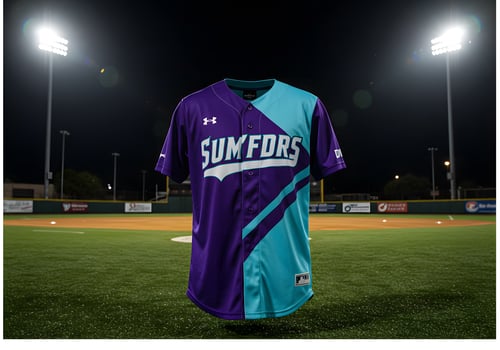 Baseball jersey design night stadium photo