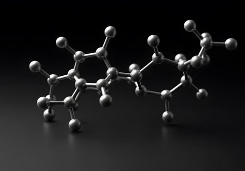 Complex molecule 3 d structure illustration photo