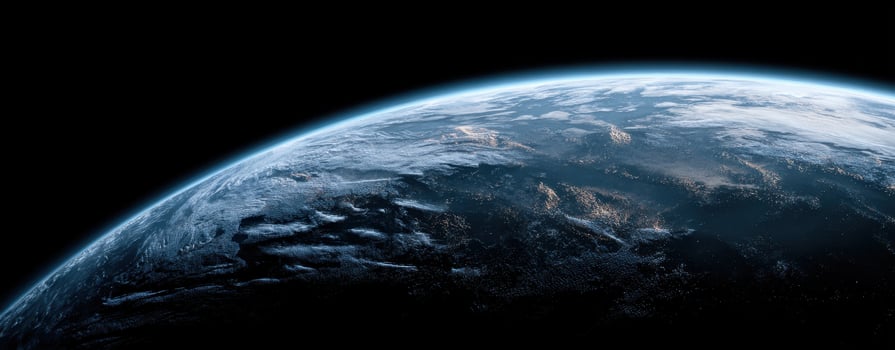 The breathtaking view of Earth captured from space in stunning detail. photo