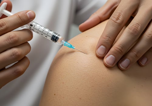 Injection administration procedure photo