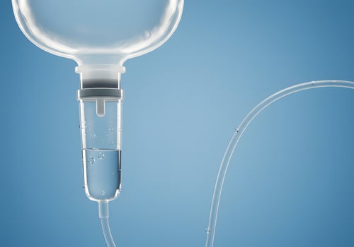 Intravenous fluid bag medical illustration photo