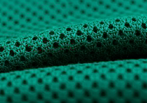 Teal fabric texture detail photo
