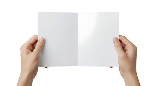 White Card in Hand photo