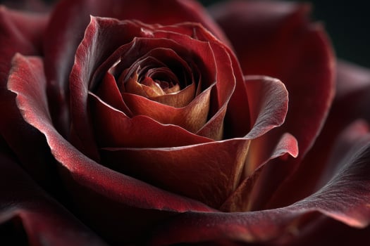 Intricate details of a rose flower center in soft shadows photo