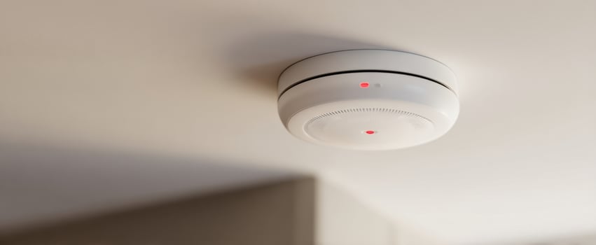 The smoke detector ensuring safety in modern home interiors photo
