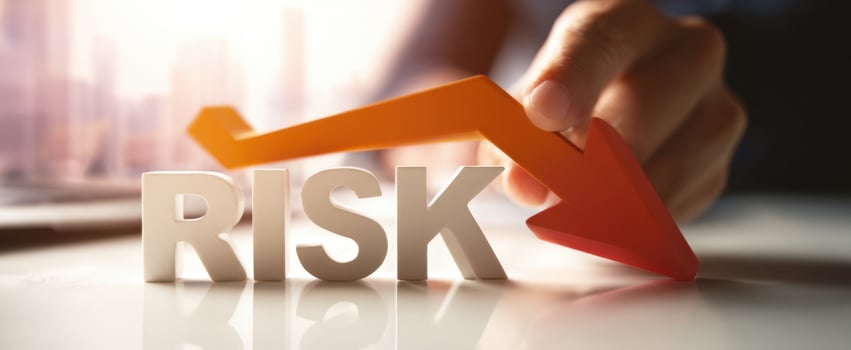 The Risk Indicator Showing a Downward Trend in Business Analytics photo