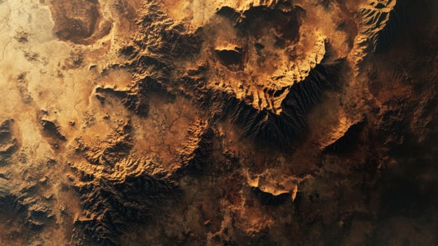 Arid landscape, mountain ranges photo
